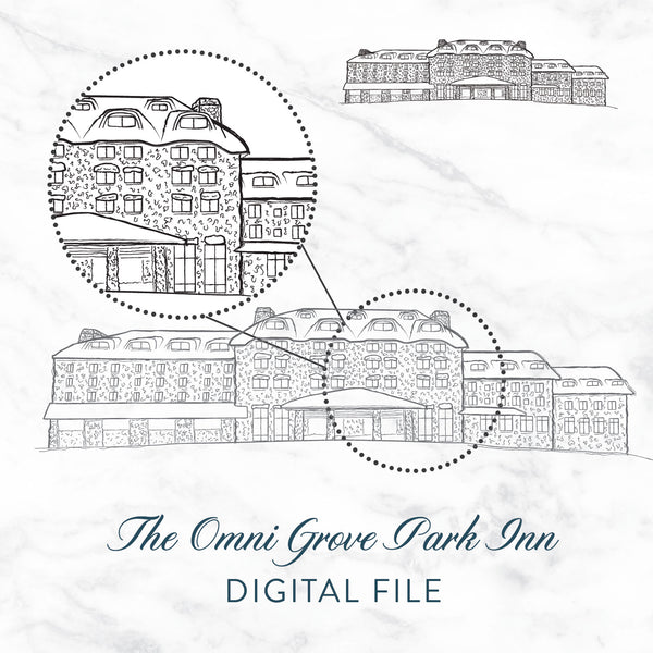 The Omni Grove Park Inn Digital File Scotti Cline Designs