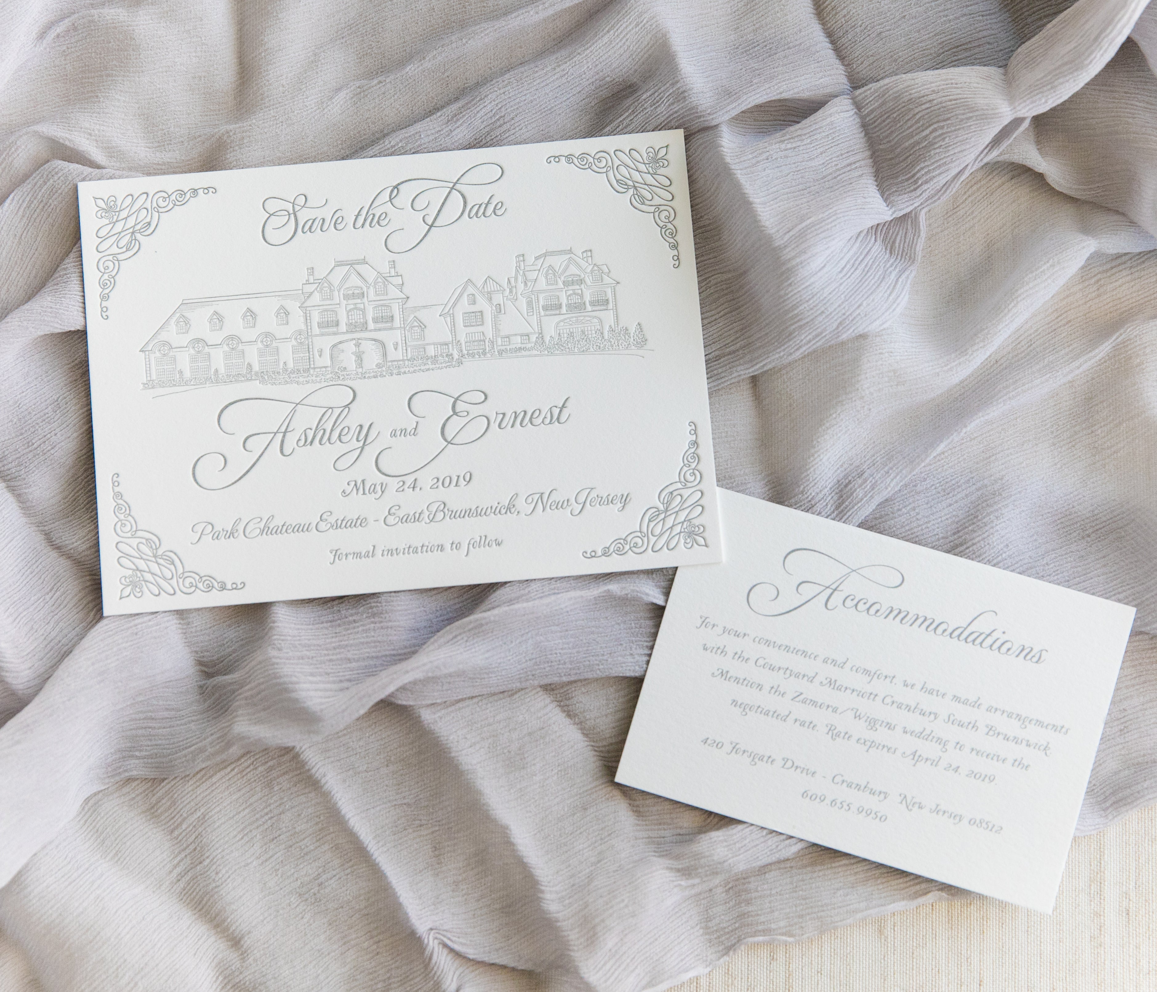 Savoy 100% Cotton Card Stock for Letterpress invitations