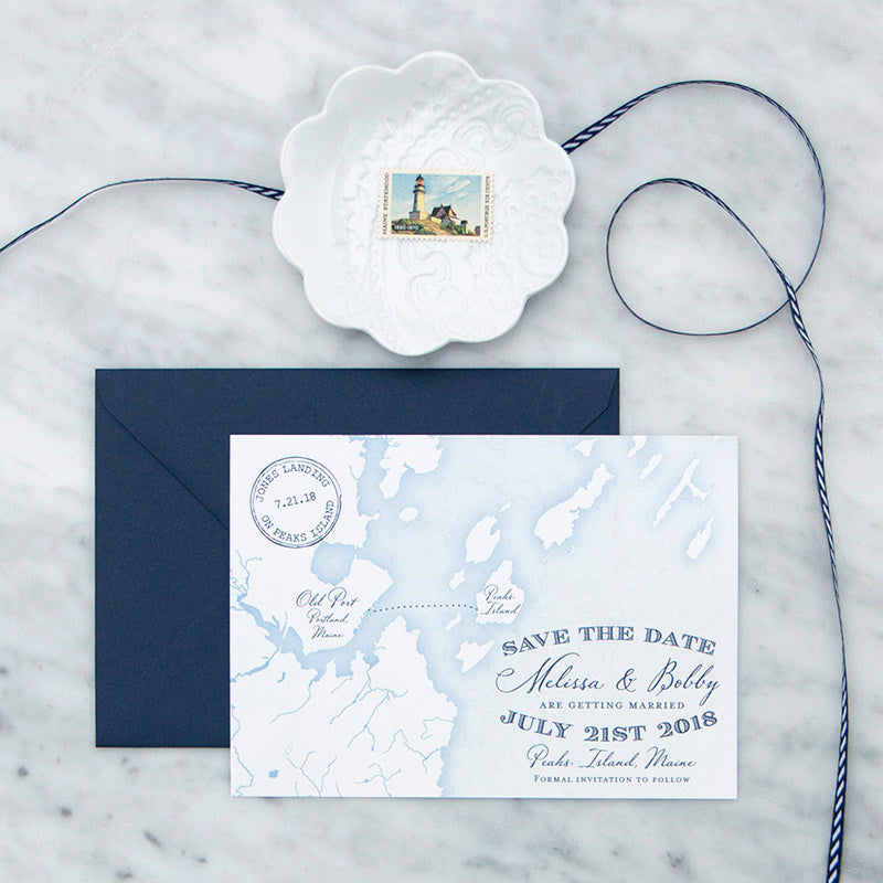 Classic Monogram Letterpress Wedding Invitation - Scotti Cline Designs